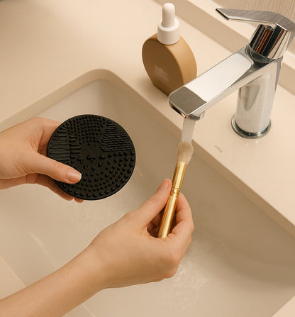 Smiling Scorpio Makeup Brush Cleansing Serum Set  (50ml/1.7oz + cleansing pad)