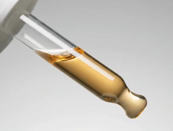 video of serum dropper with skincare-grade ingredients